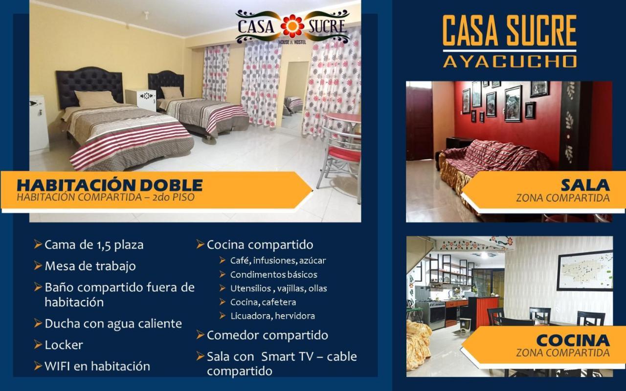 Casa Sucre Hostel Ayacucho Zewnętrze zdjęcie