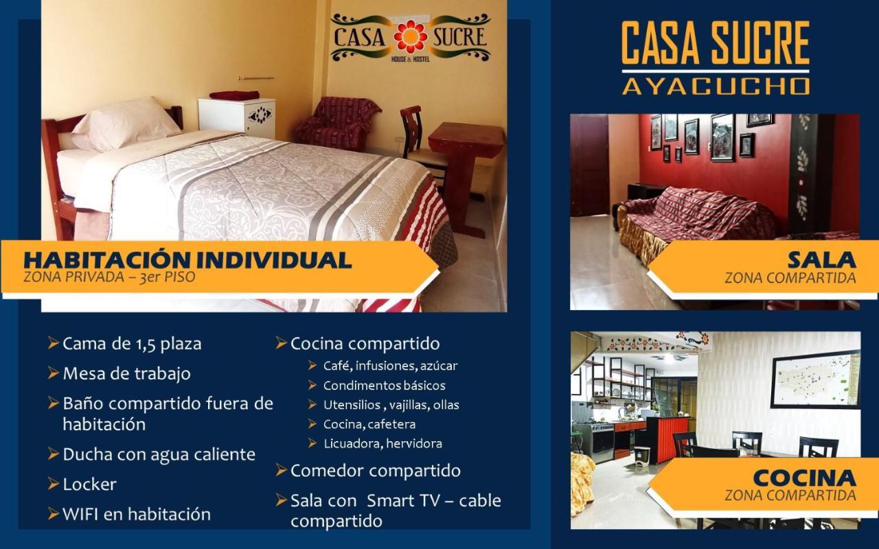Casa Sucre Hostel Ayacucho Zewnętrze zdjęcie